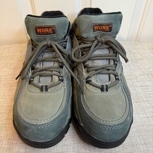 WORX by Red Wing Shoes Men's Steel Toe Athletic Work Oxford, Grey, Size 10 -EUC